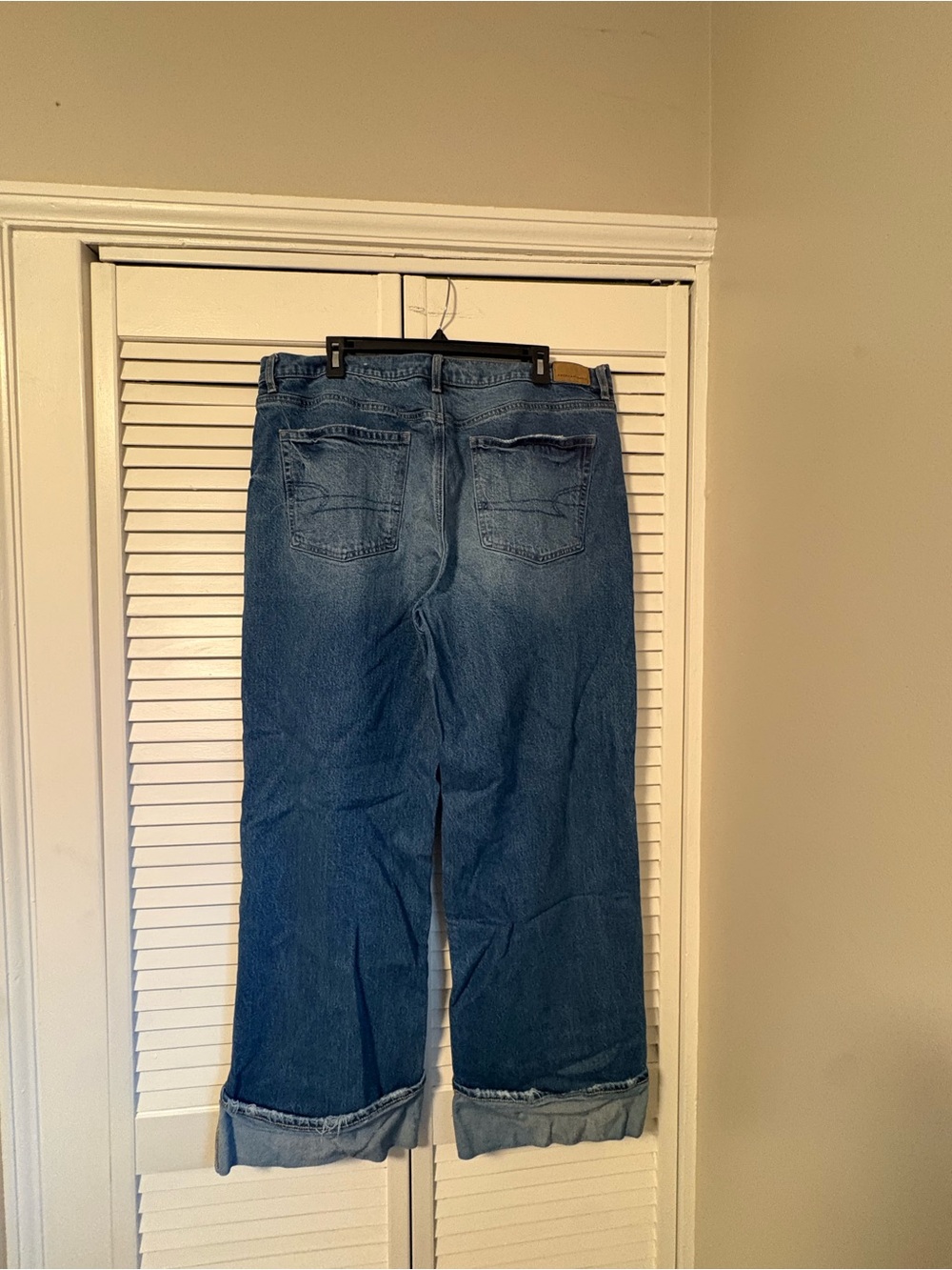 American Eagle Outfitters Wide Leg Jeans - Blue Wash - Picture 2 of 4